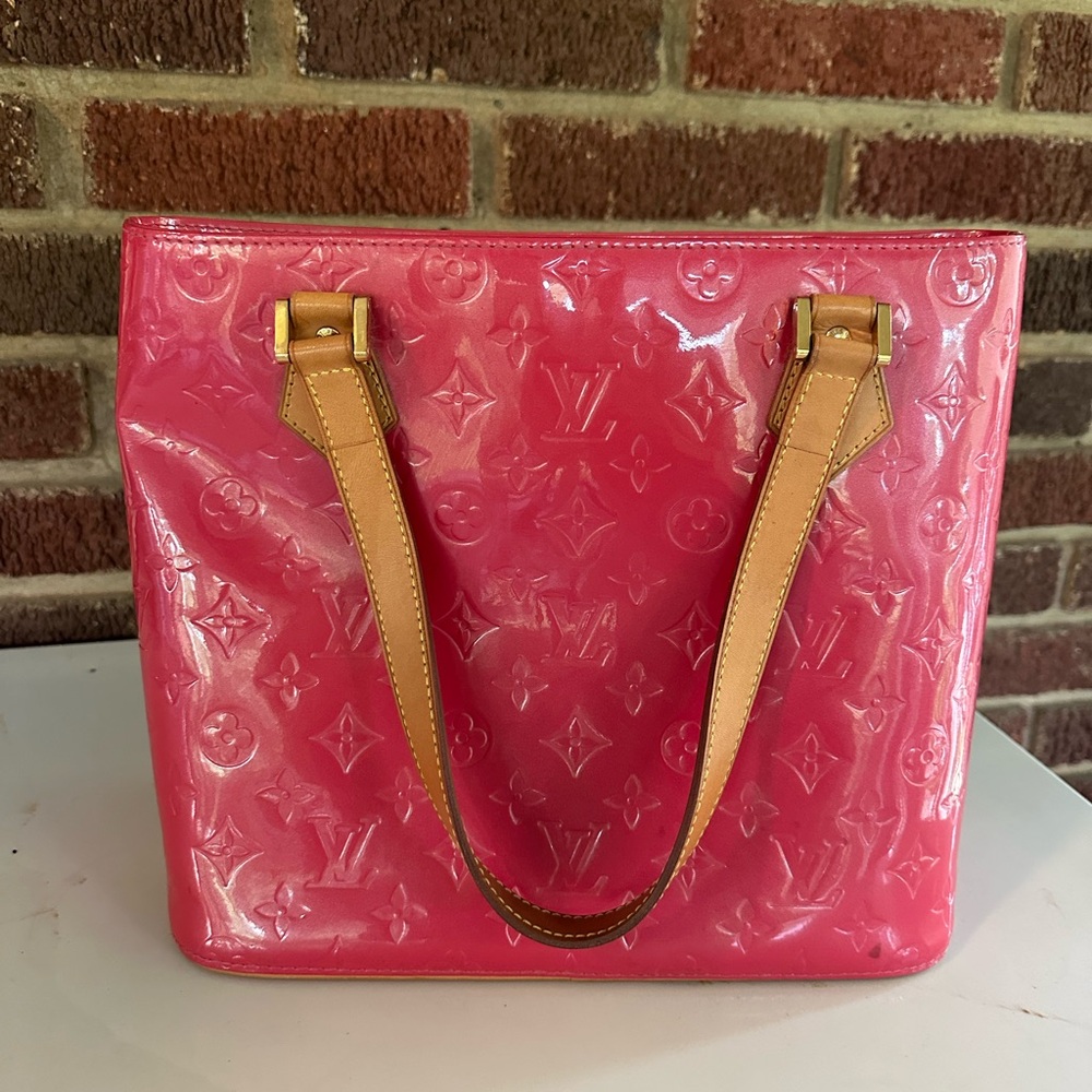 Louis Vuitton Vernis Houston Pink Tote Bag